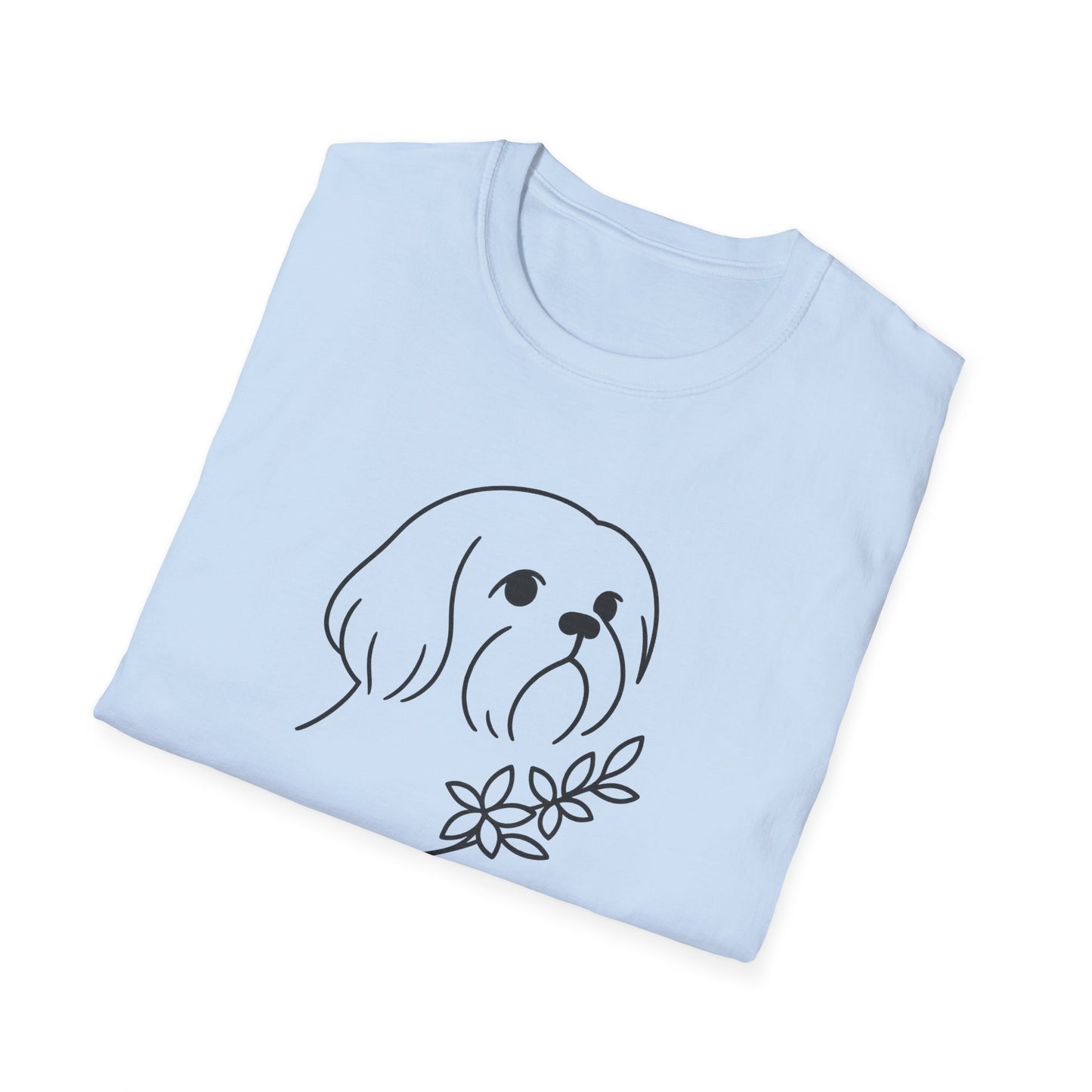 Floral Shih Tzu B T-Shirt