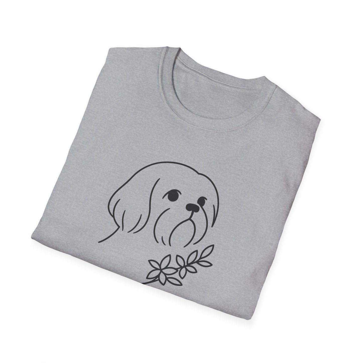 Floral Shih Tzu B T-Shirt
