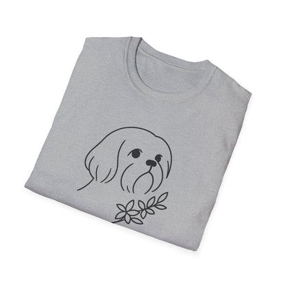 Floral Shih Tzu B T-Shirt