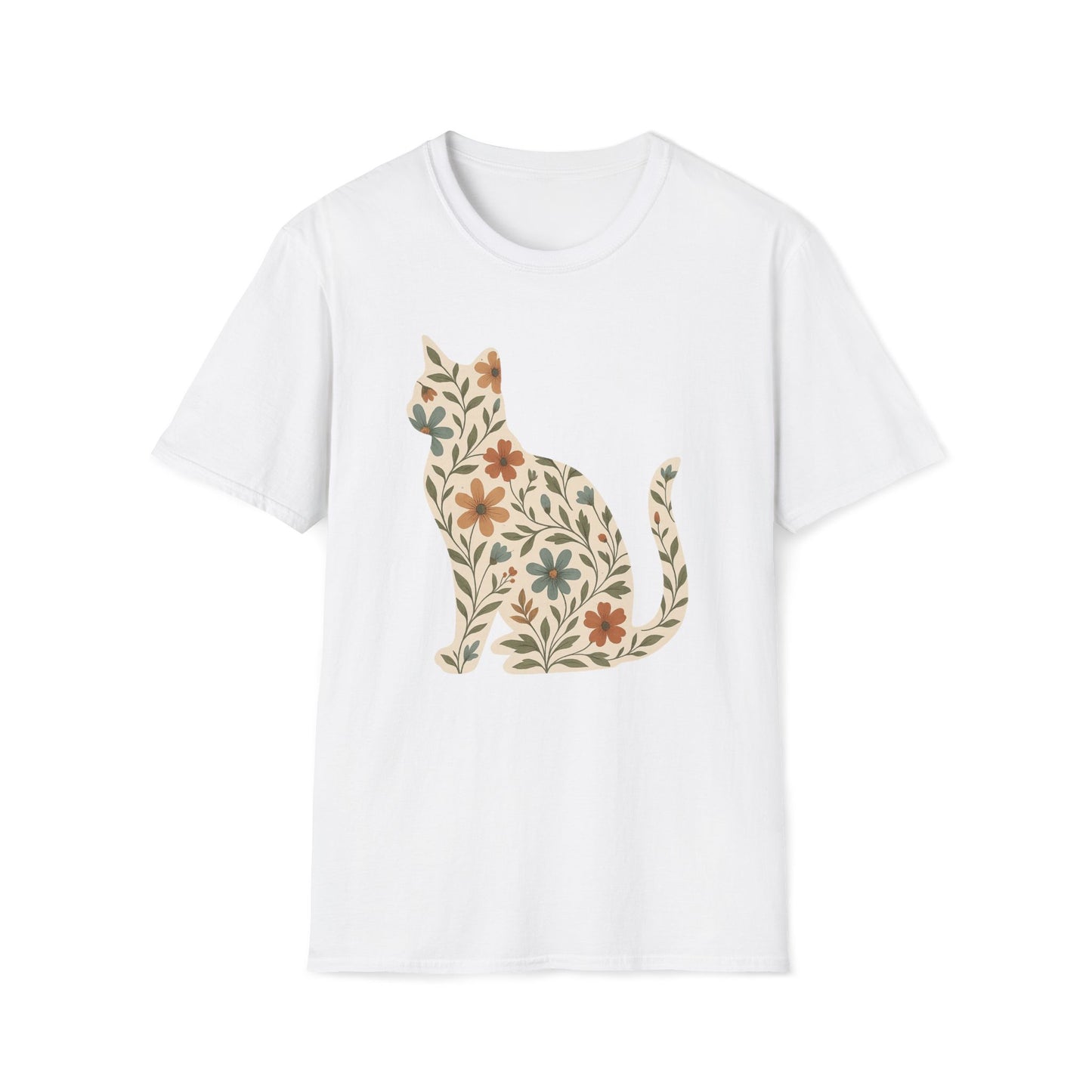 Floral Cat T-Shirt