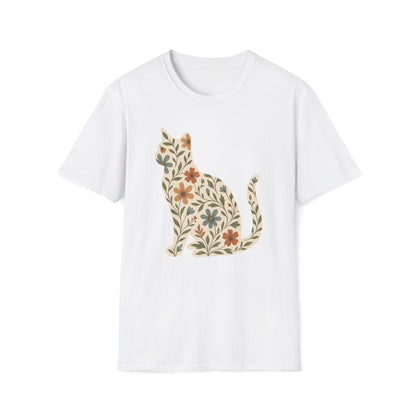 Floral Cat T-Shirt