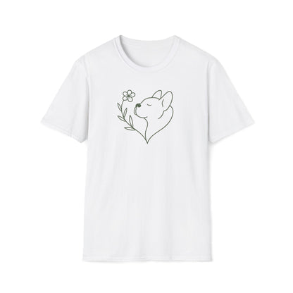 Floral Heart Frenchie G T-Shirt