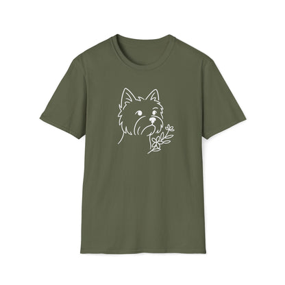 Floral Westie W T-Shirt