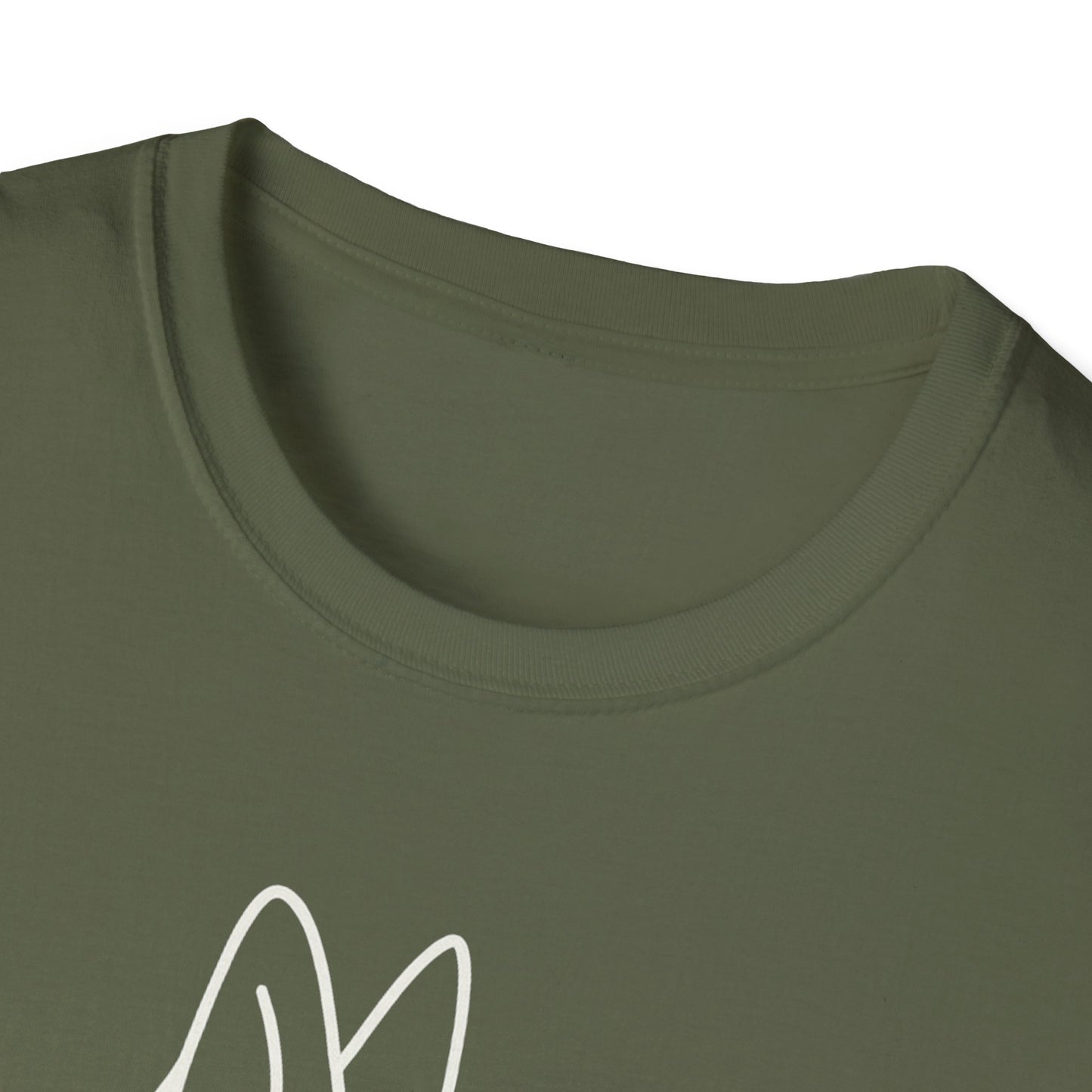 Floral German Shepherd W T-Shirt