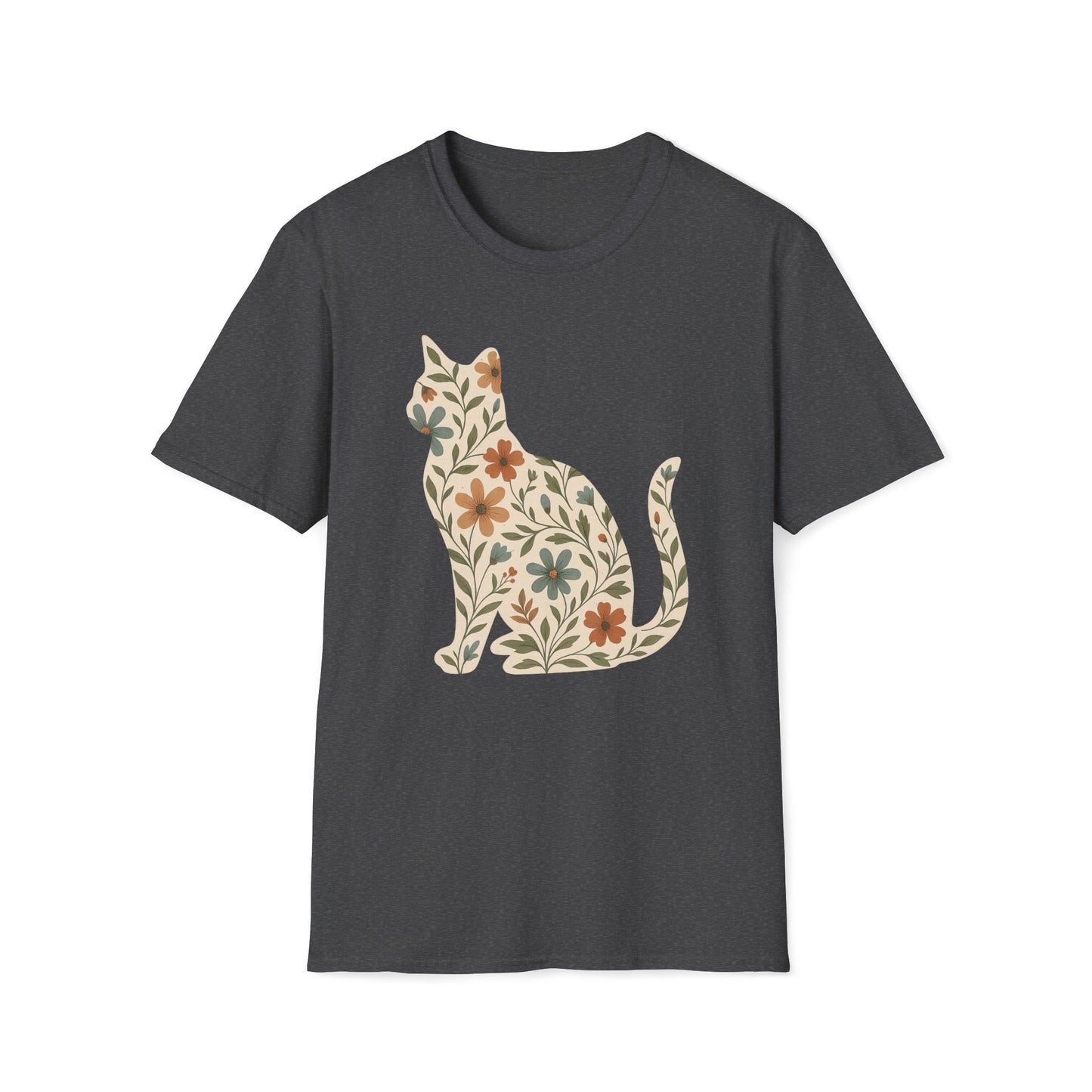 Floral Cat T-Shirt