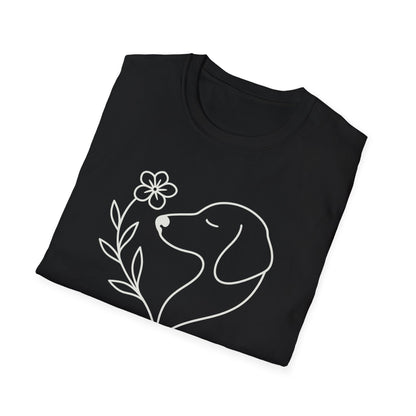 Floral Heart Dachshund W T-Shirt