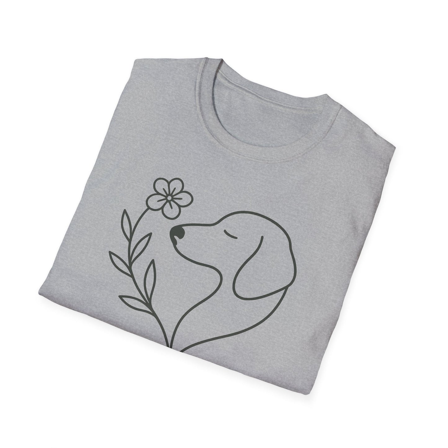 Floral Heart Dachshund B T-Shirt