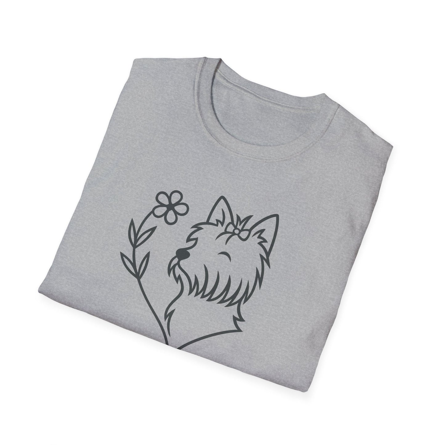 Floral Heart Yorkie B T-Shirt