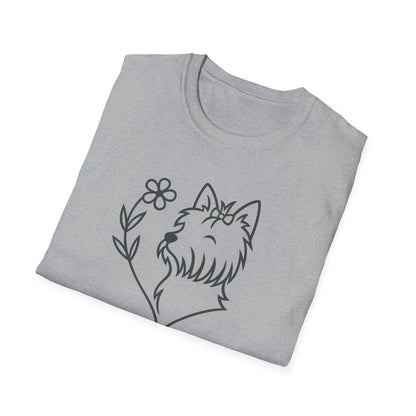 Floral Heart Yorkie B T-Shirt