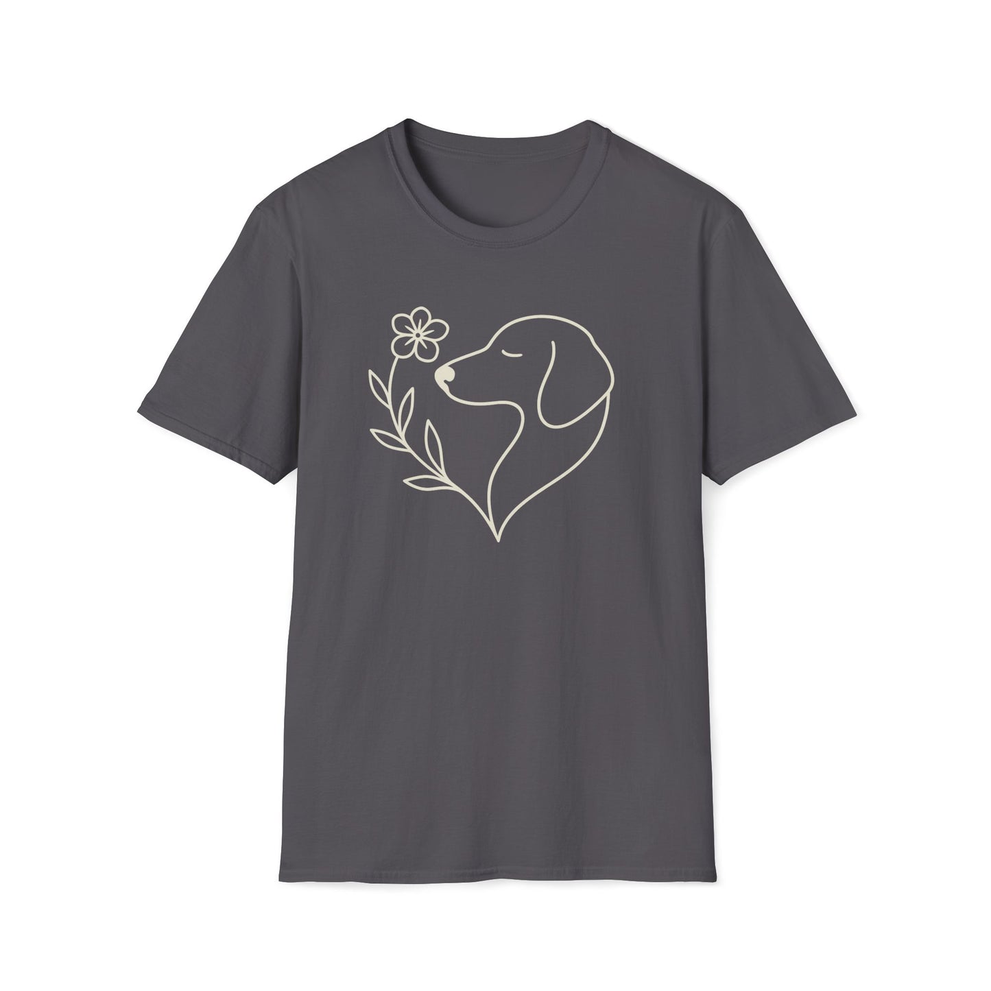 Floral Heart Dachshund C T-Shirt