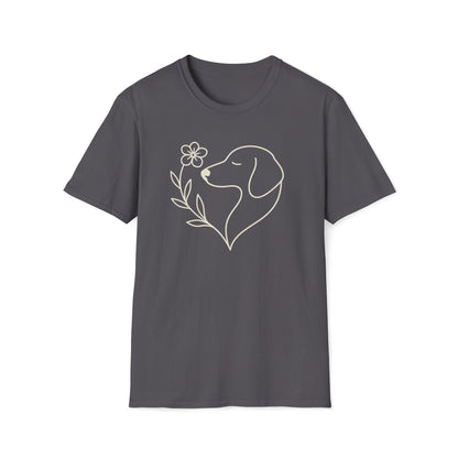 Floral Heart Dachshund C T-Shirt