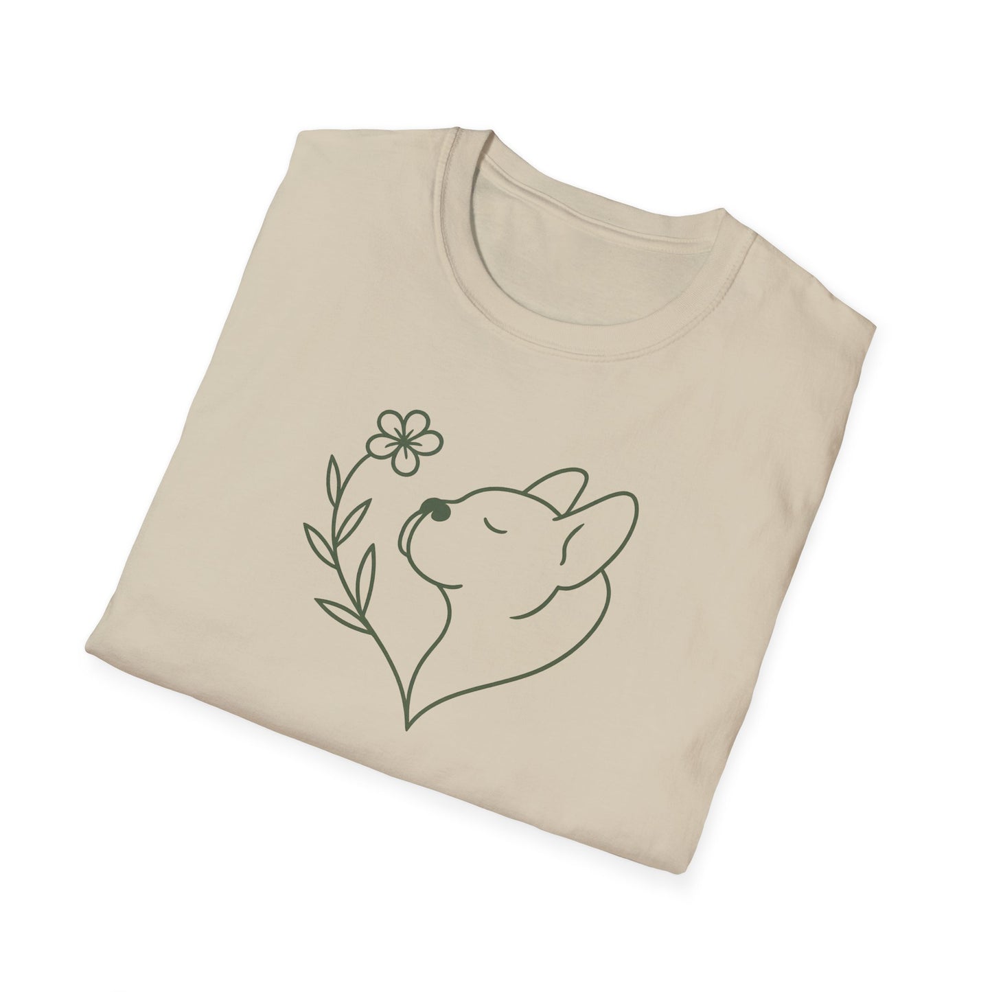 Floral Heart Frenchie G T-Shirt