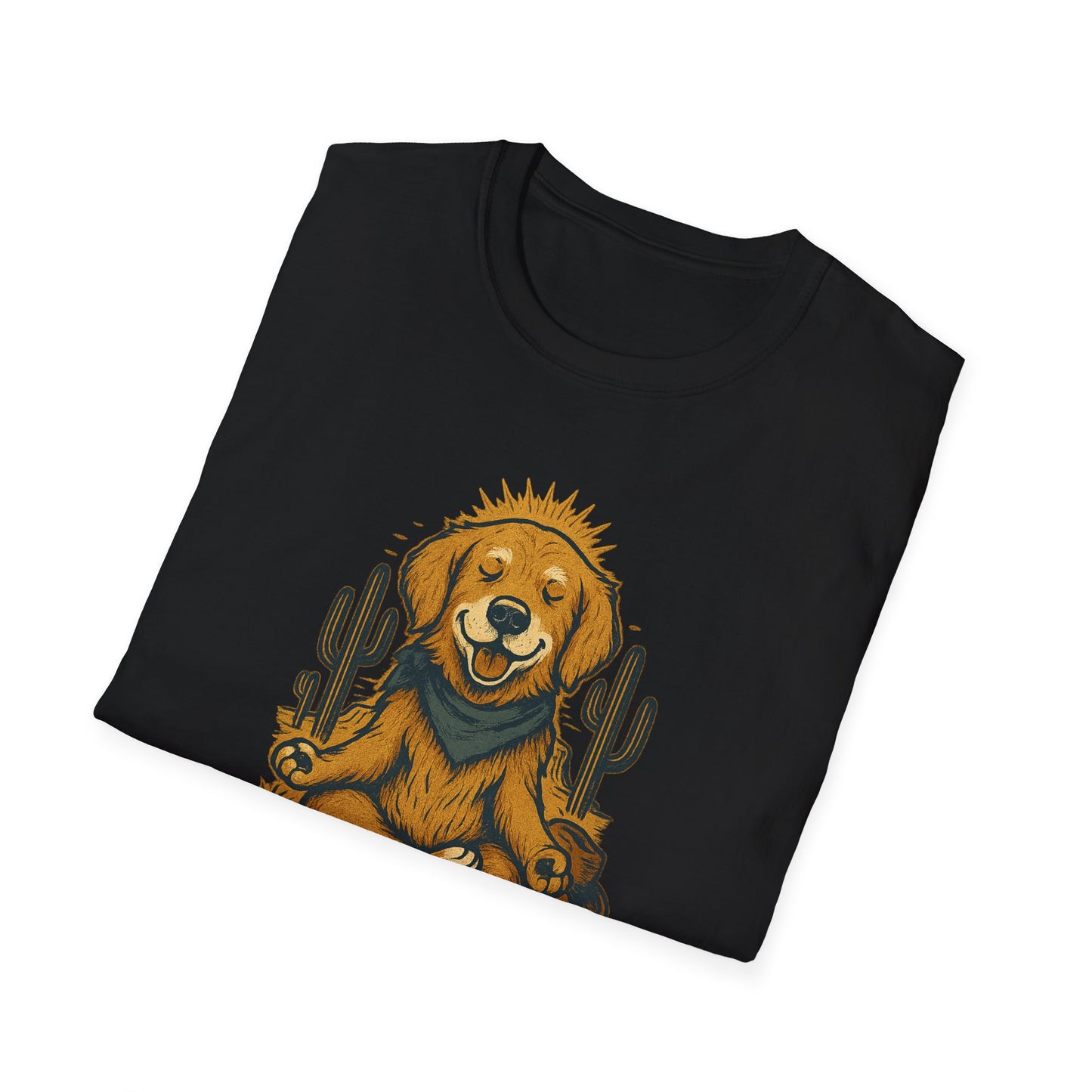 Stay Pawsitive Golden T-Shirt