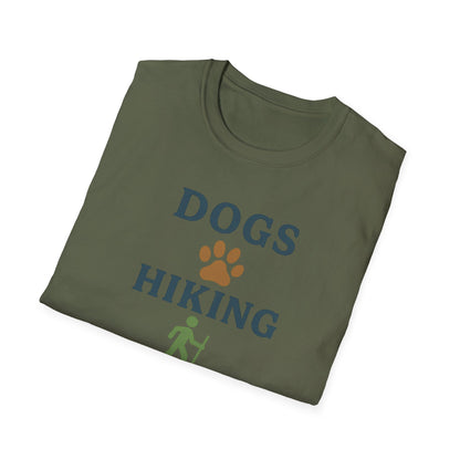 Dogs Hiking Mountains T-Shirt