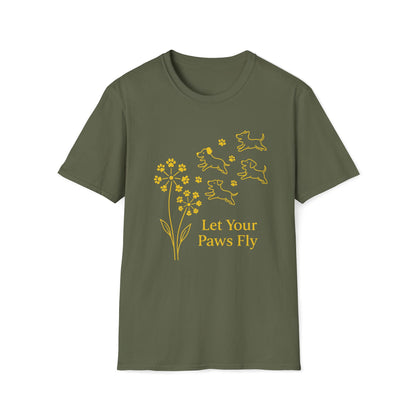 Paws Fly Floral G T-Shirt