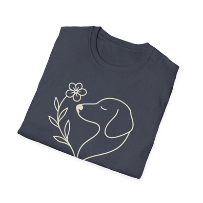 Floral Heart Dachshund C T-Shirt