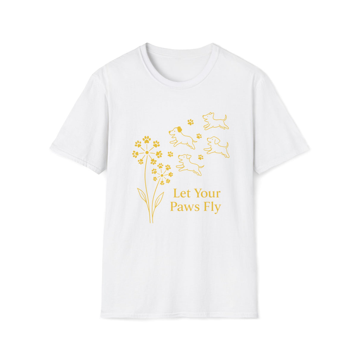 Paws Fly Floral G T-Shirt