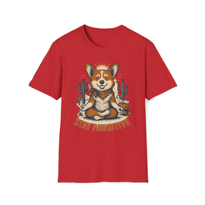 Stay Pawsitive Corgi T-Shirt