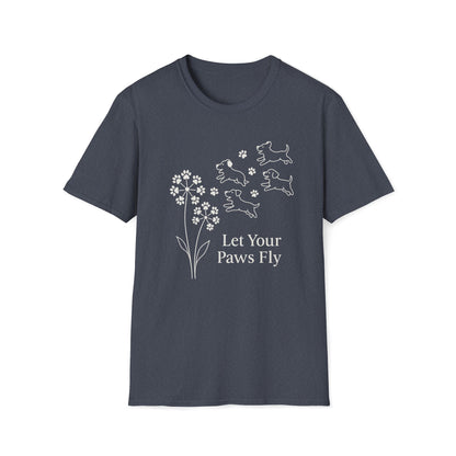 Paws Fly Floral W T-Shirt