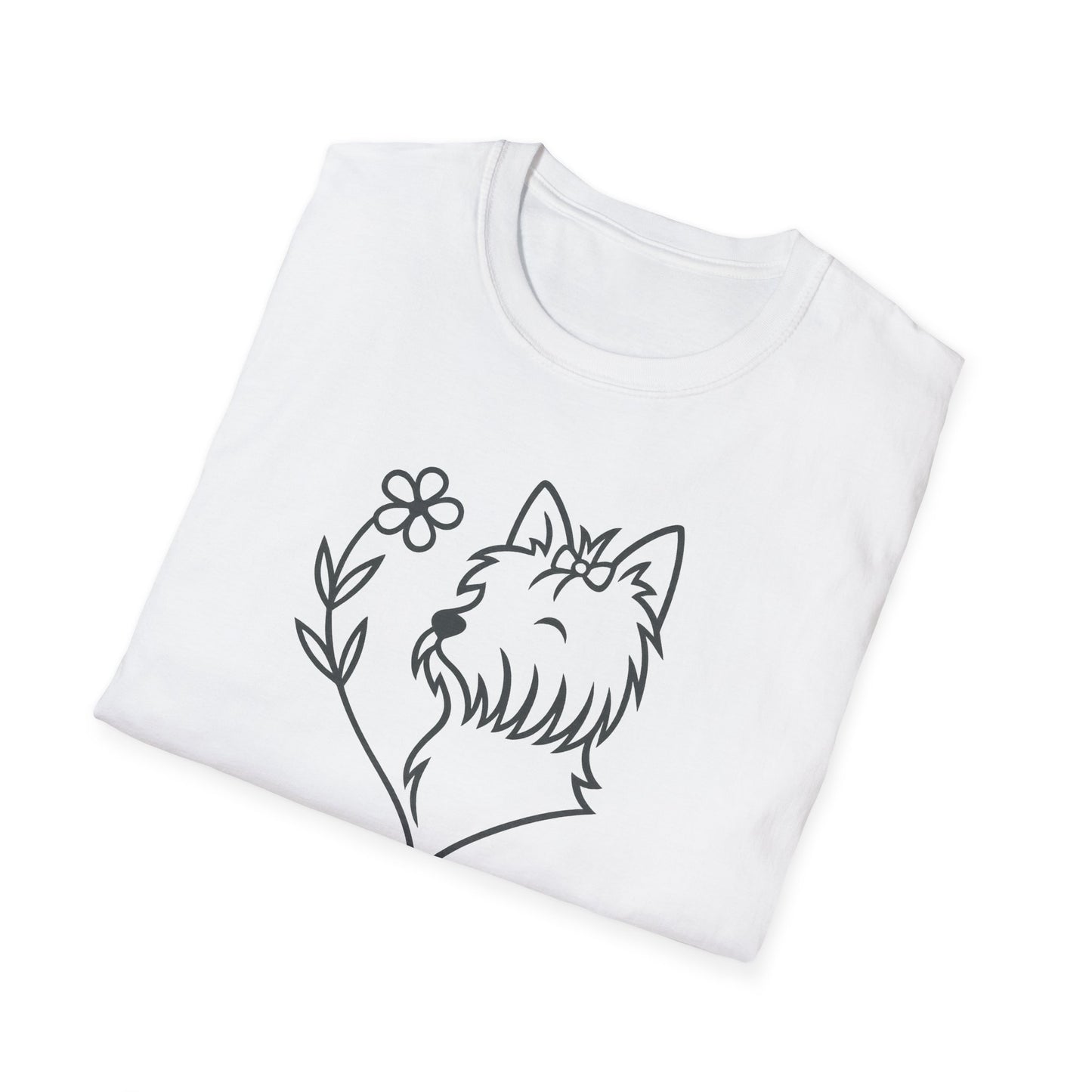 Floral Heart Yorkie B T-Shirt