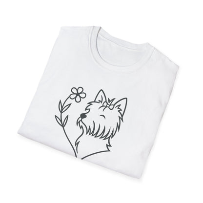Floral Heart Yorkie B T-Shirt