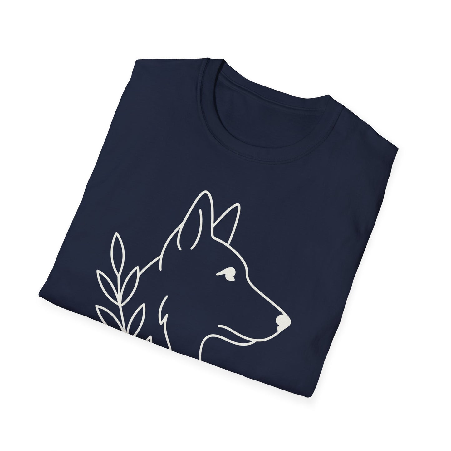 Floral German Shepherd W T-Shirt