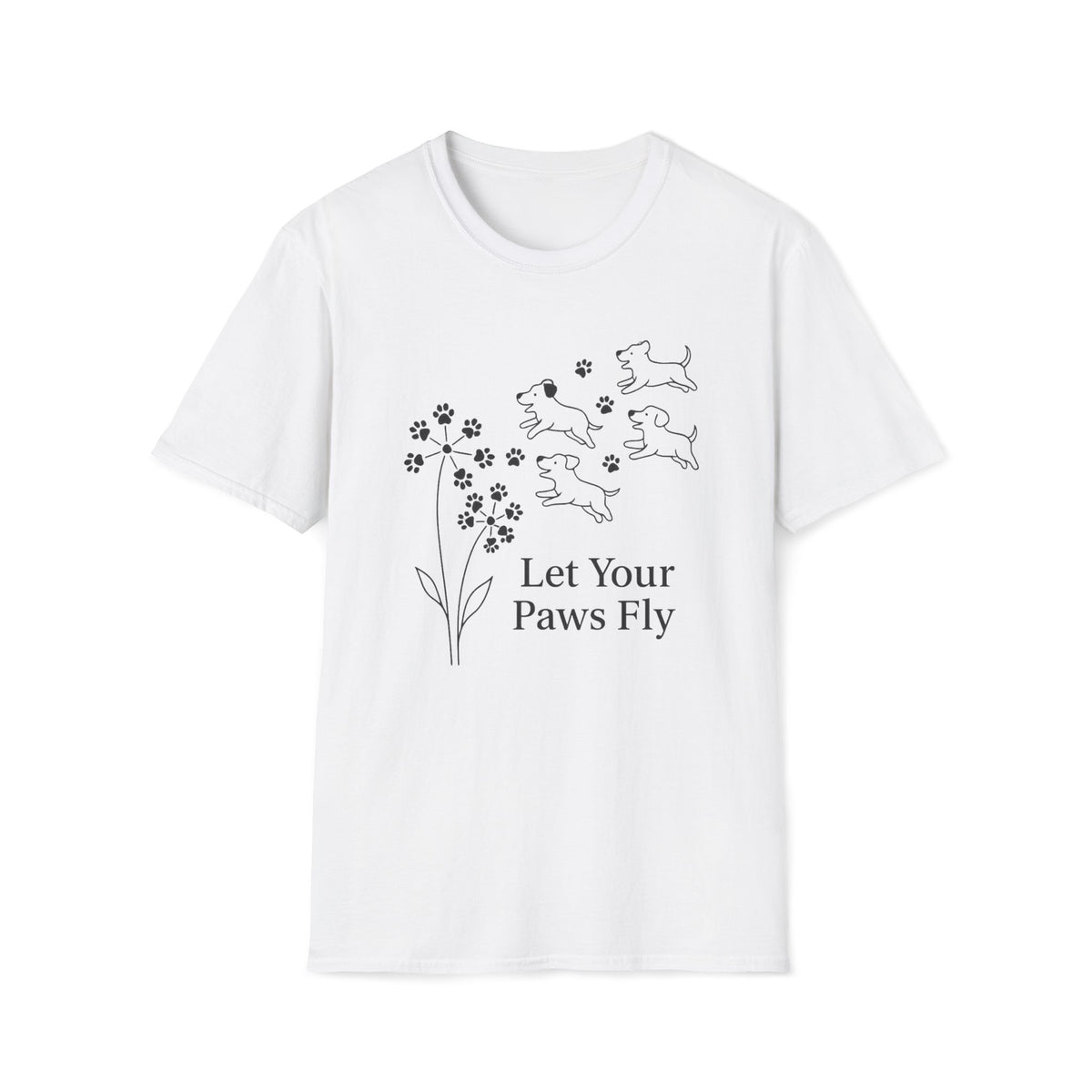 Paws Fly Floral B T-Shirt