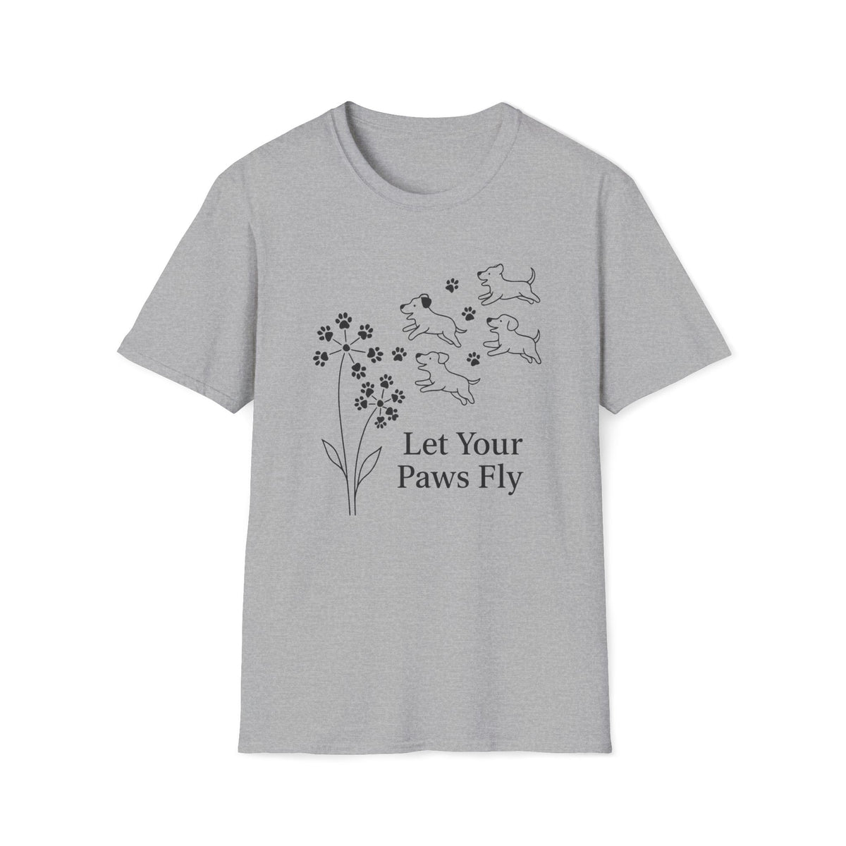 Paws Fly Floral B T-Shirt