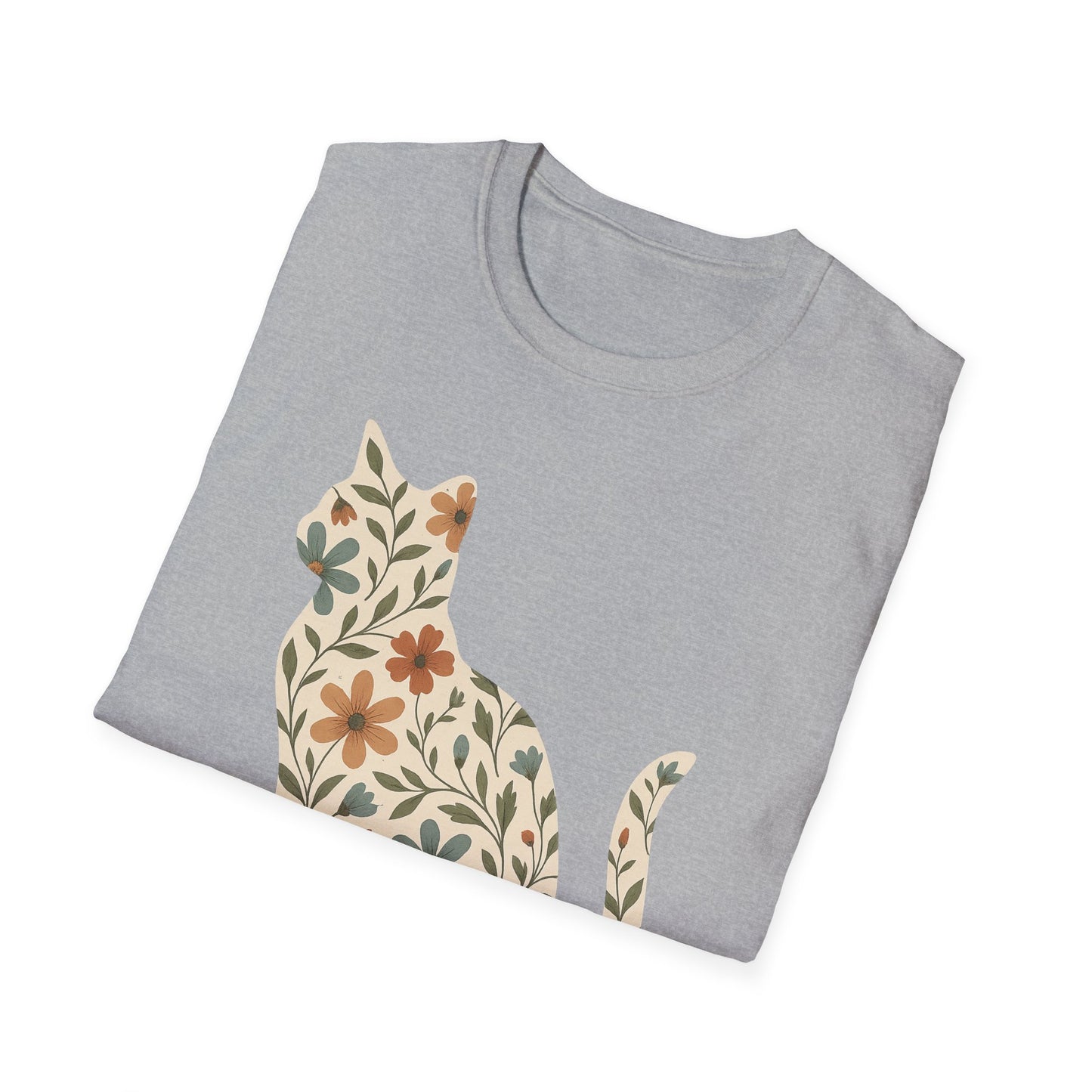 Floral Cat T-Shirt