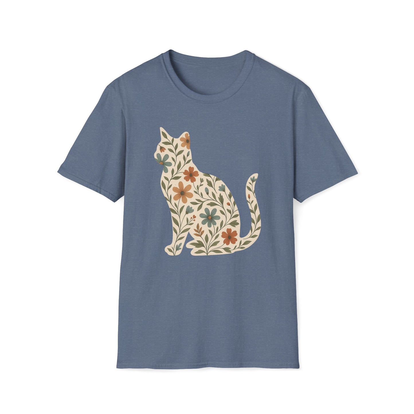 Floral Cat T-Shirt