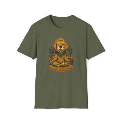 Stay Pawsitive Golden T-Shirt