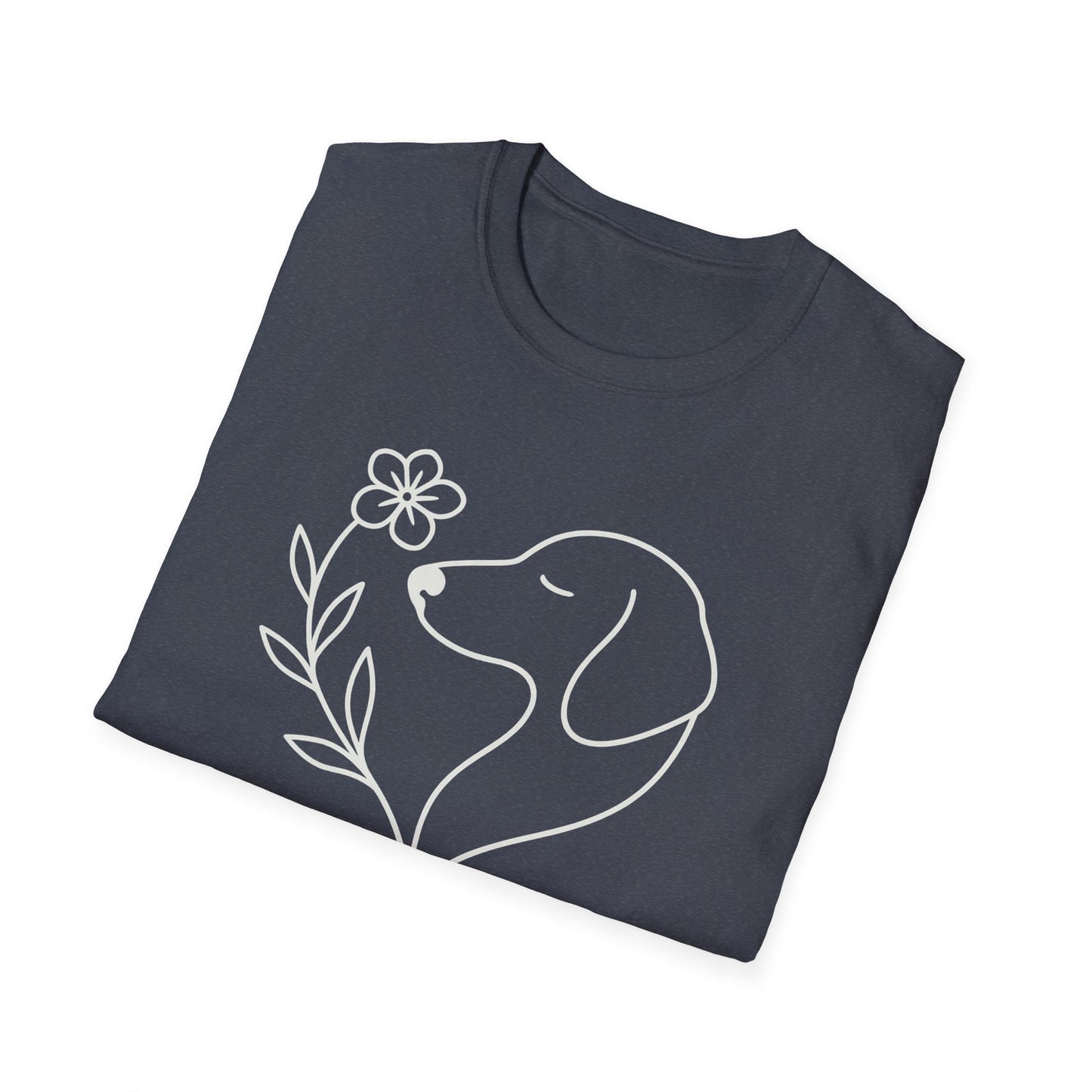 Floral Heart Dachshund W T-Shirt