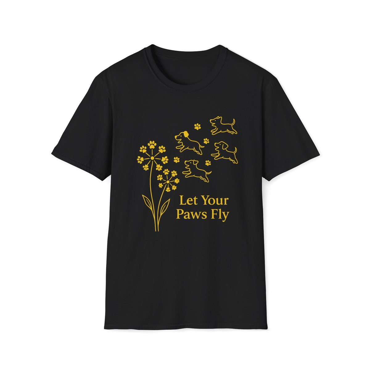 Paws Fly Floral G T-Shirt