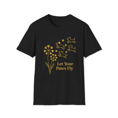 Paws Fly Floral G T-Shirt