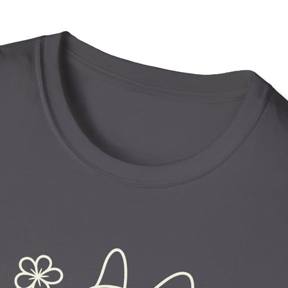 Floral Heart Frenchie W T-Shirt