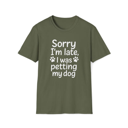 Petting Dog W T-Shirt