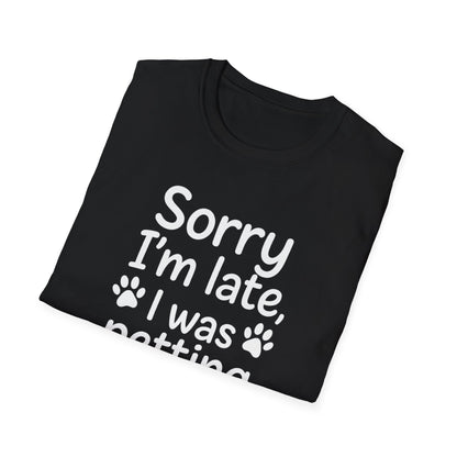 Petting Dog W T-Shirt