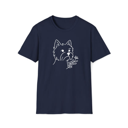 Floral Westie W T-Shirt