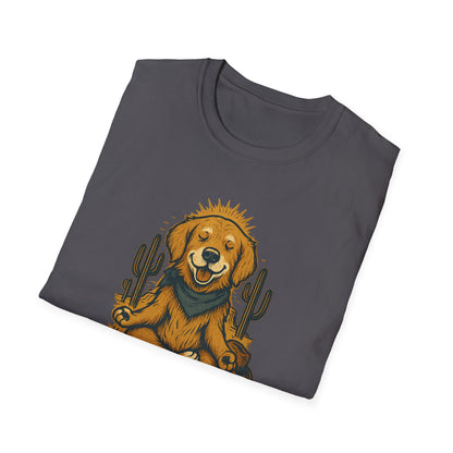 Stay Pawsitive Golden T-Shirt