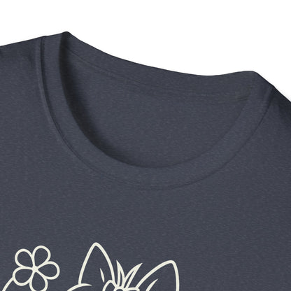 Floral heart Yorkie W T-Shirt