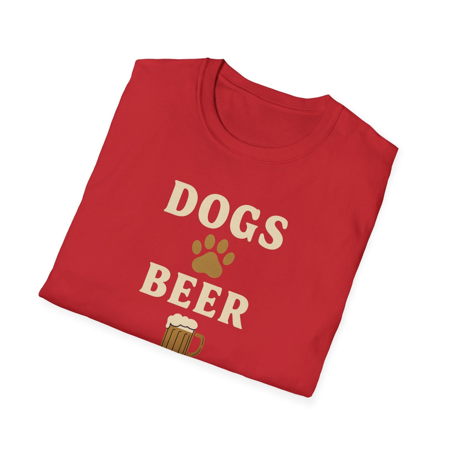 Dogs Beer Football T-Shirt