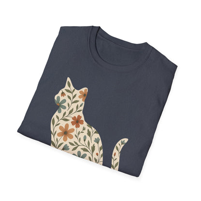Floral Cat T-Shirt