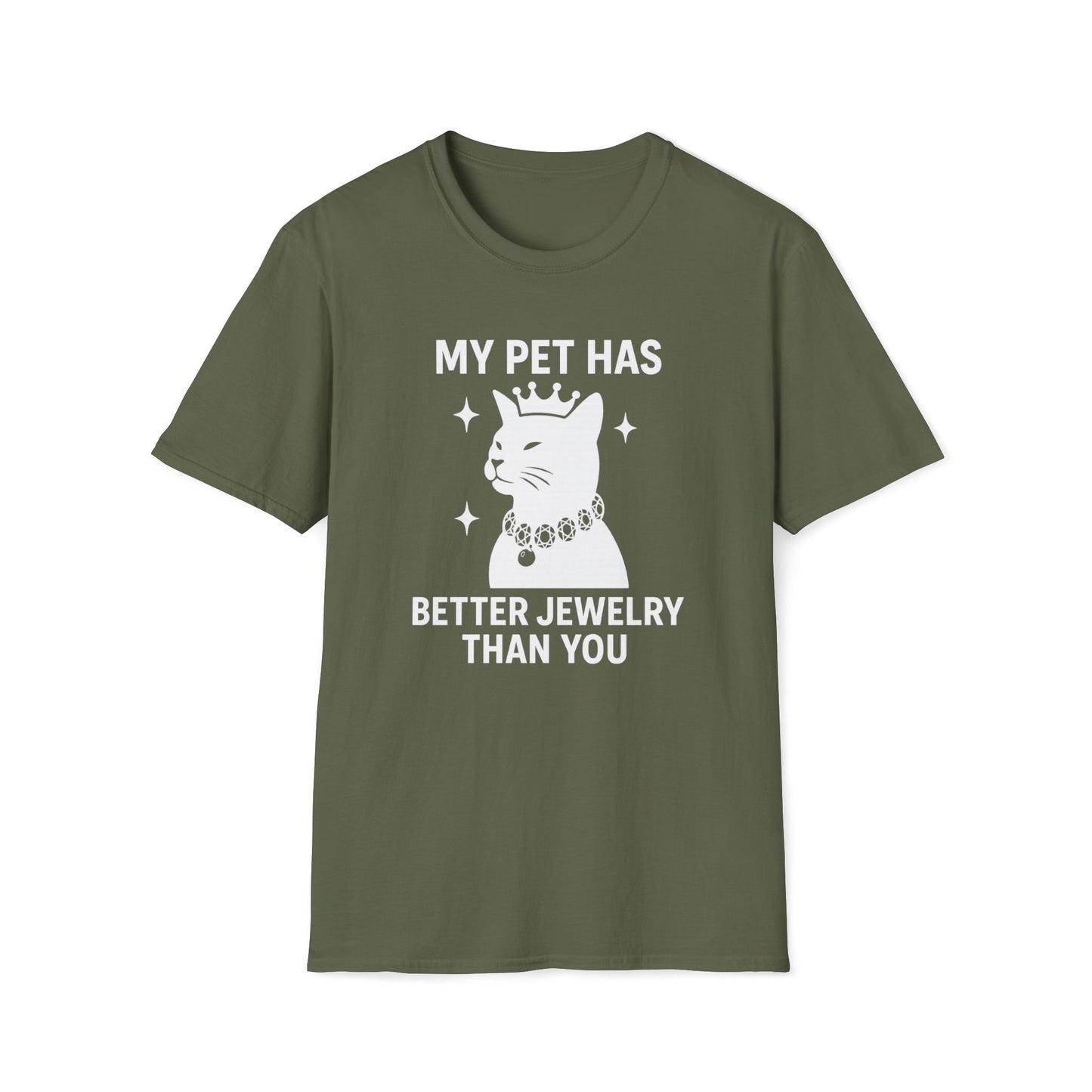 Pet Cat Jewelry W T-Shirt