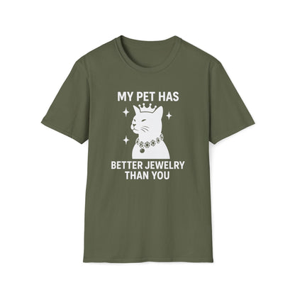 Pet Cat Jewelry W T-Shirt