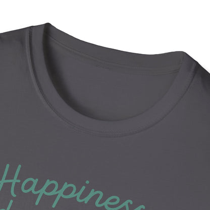 Happiness Dog Flowers P T-Shirt