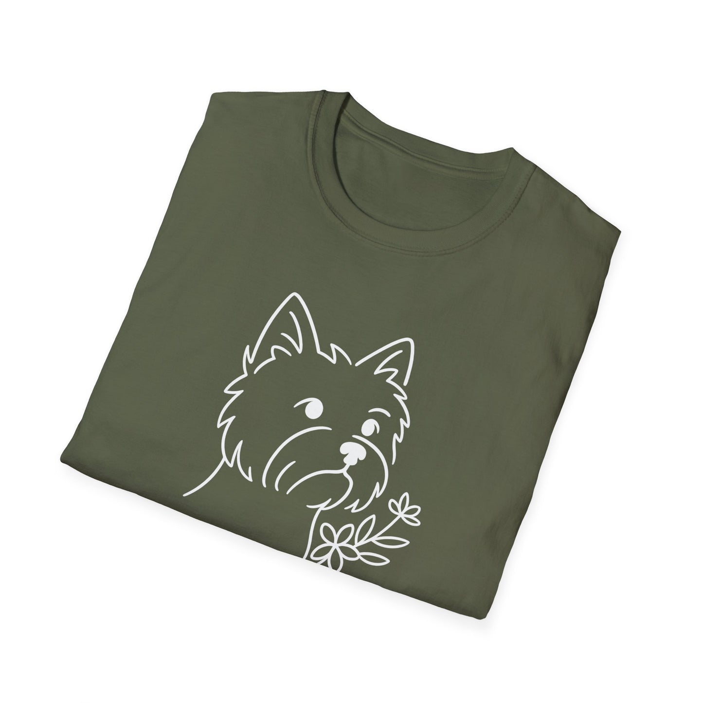 Floral Westie W T-Shirt