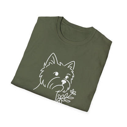 Floral Westie W T-Shirt