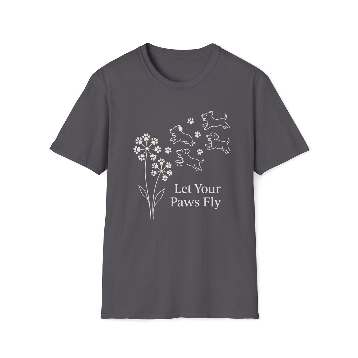 Paws Fly Floral W T-Shirt