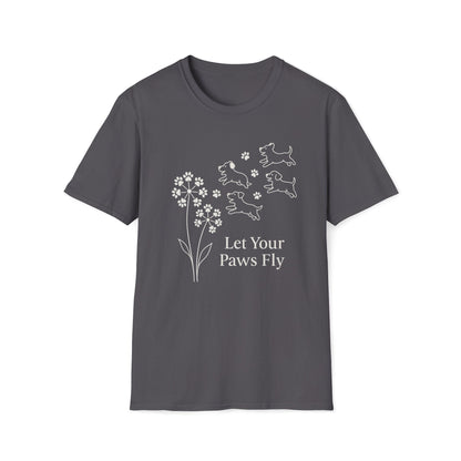 Paws Fly Floral W T-Shirt