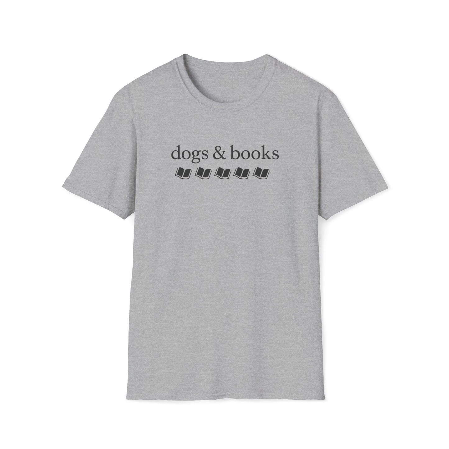 Dogs & Books B T-Shirt